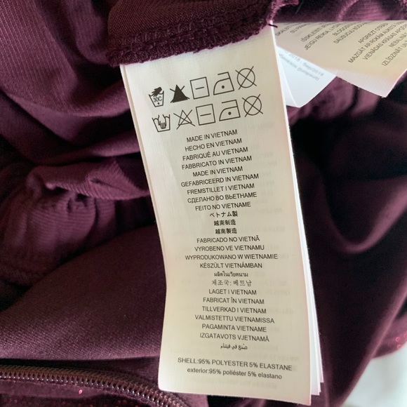 Michael Kors Burgundy Sparkle Jumpsuit, Sz M - Picture 9 of 16